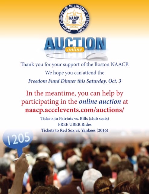 Boston NAACP Annual Freedom Fund Dinner Silent Auction