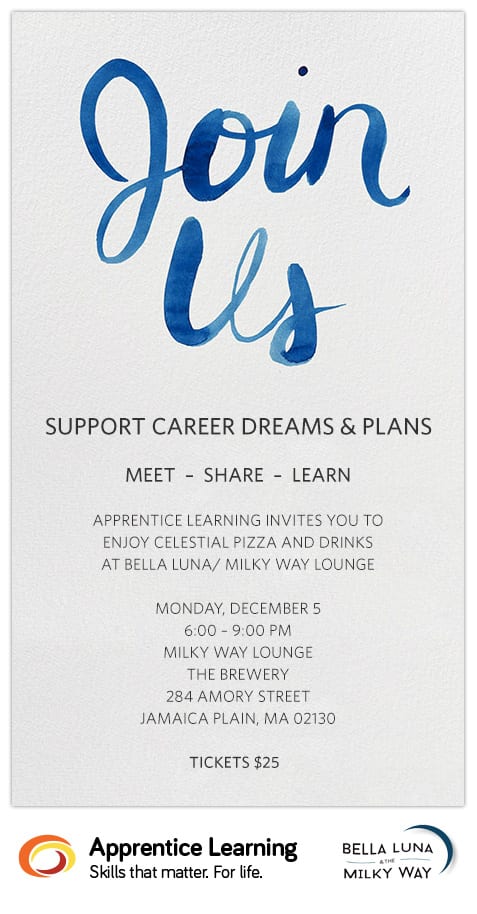 Join Us to Support Apprentice Learning & Workplace Learning in Boston