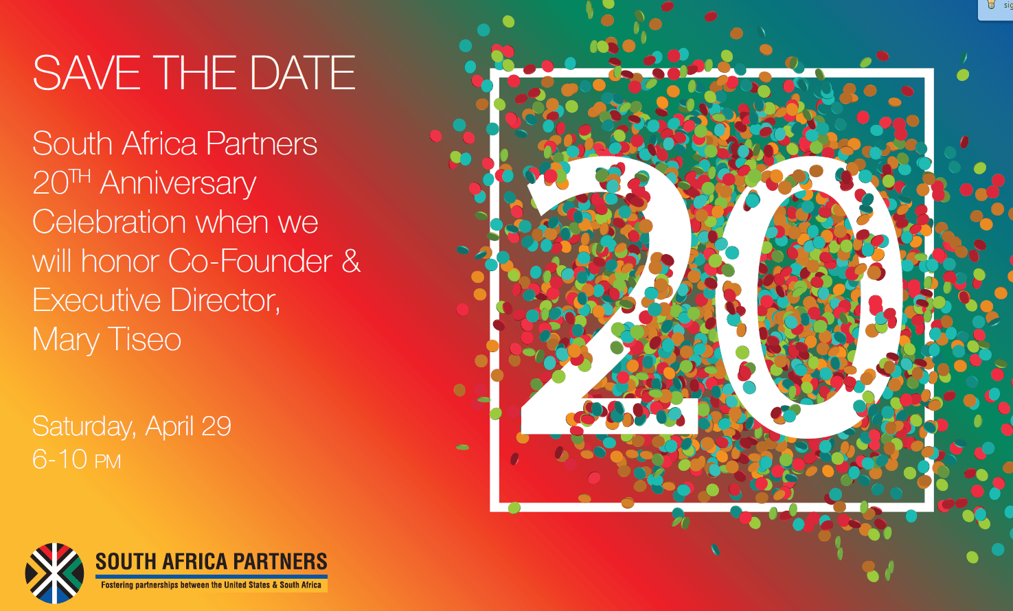 South Africa Partners' 20th Anniversary Celebration