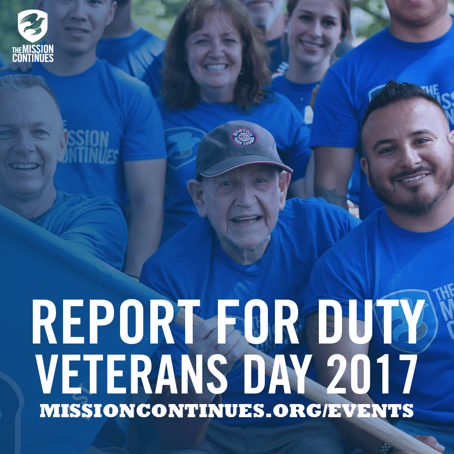 The Mission Continues Veterans Day Service Project
