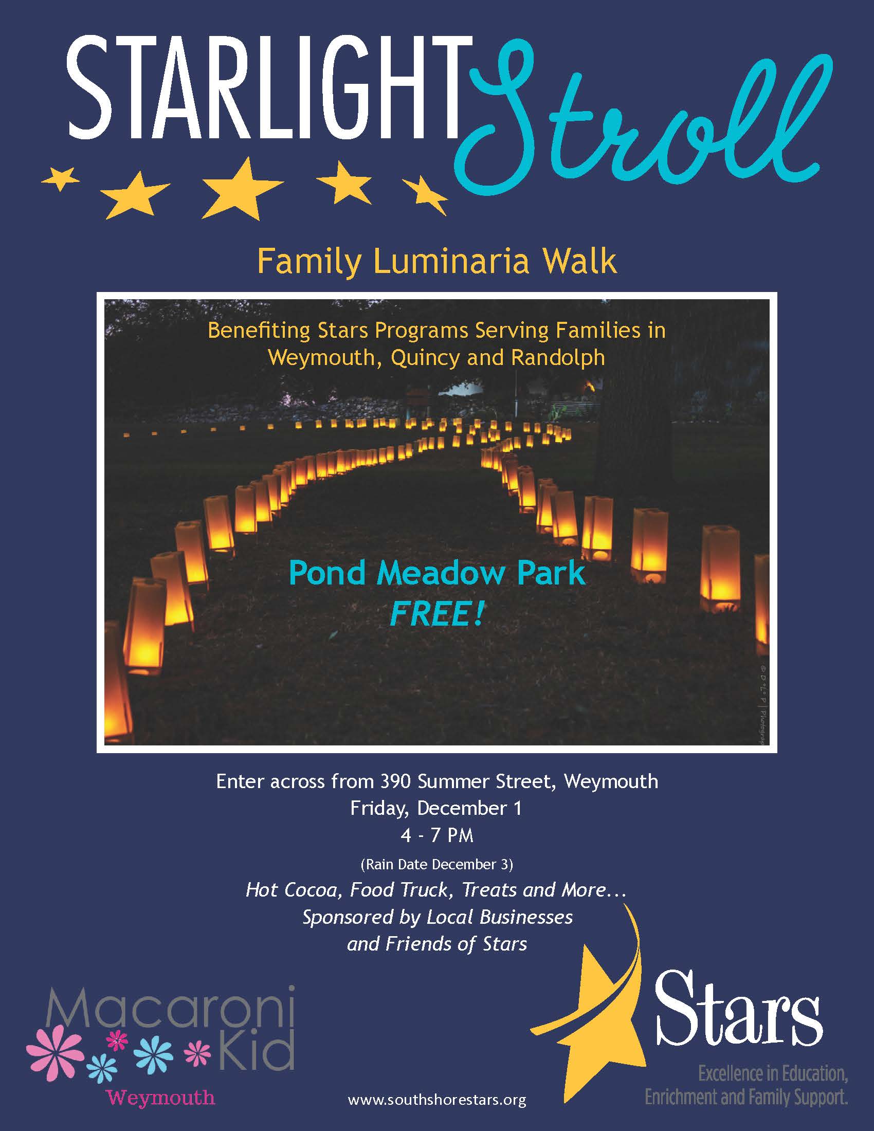 Starlight Stroll Family Luminaria Walk