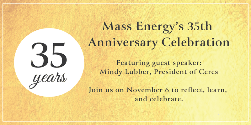 Mass Energy's 35th Anniversary Celebration