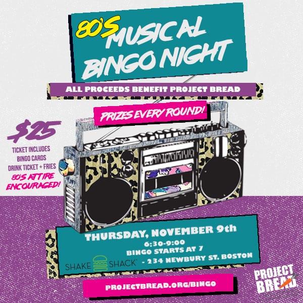 80's Musical Bingo Night