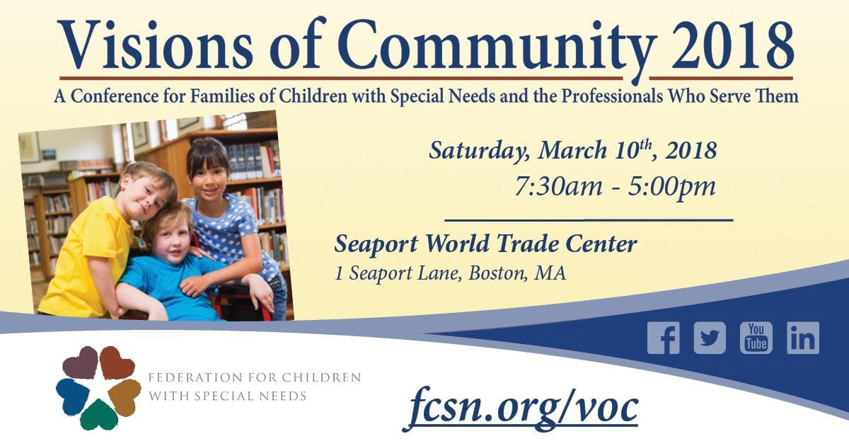 Visions of Community: A Conference for Families of Children with Special Needs and the Professionals who Serve Them