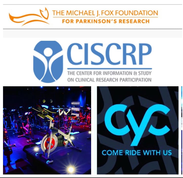Parkinson's Disease Research Charity Cycling/Spin Event to support Michael J Fox Foundation
