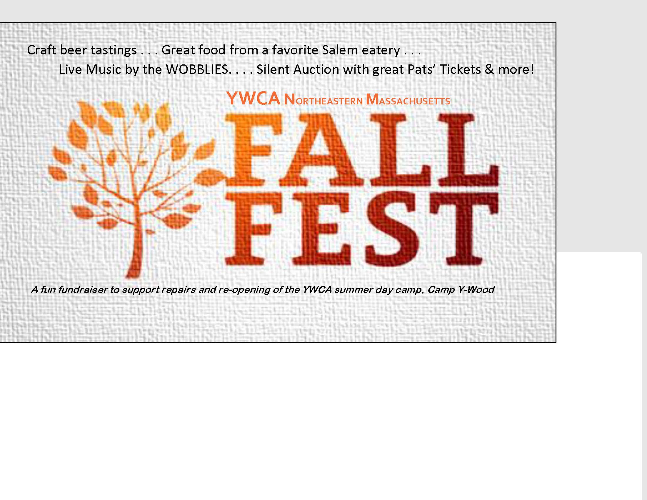 YWCA Northeastern Massachusetts FALL FEST