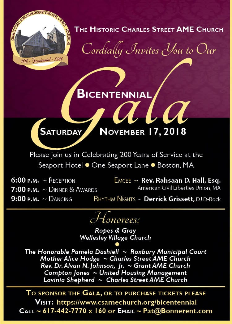 The Historic Charles Street AME Church - Bicentennial Gala