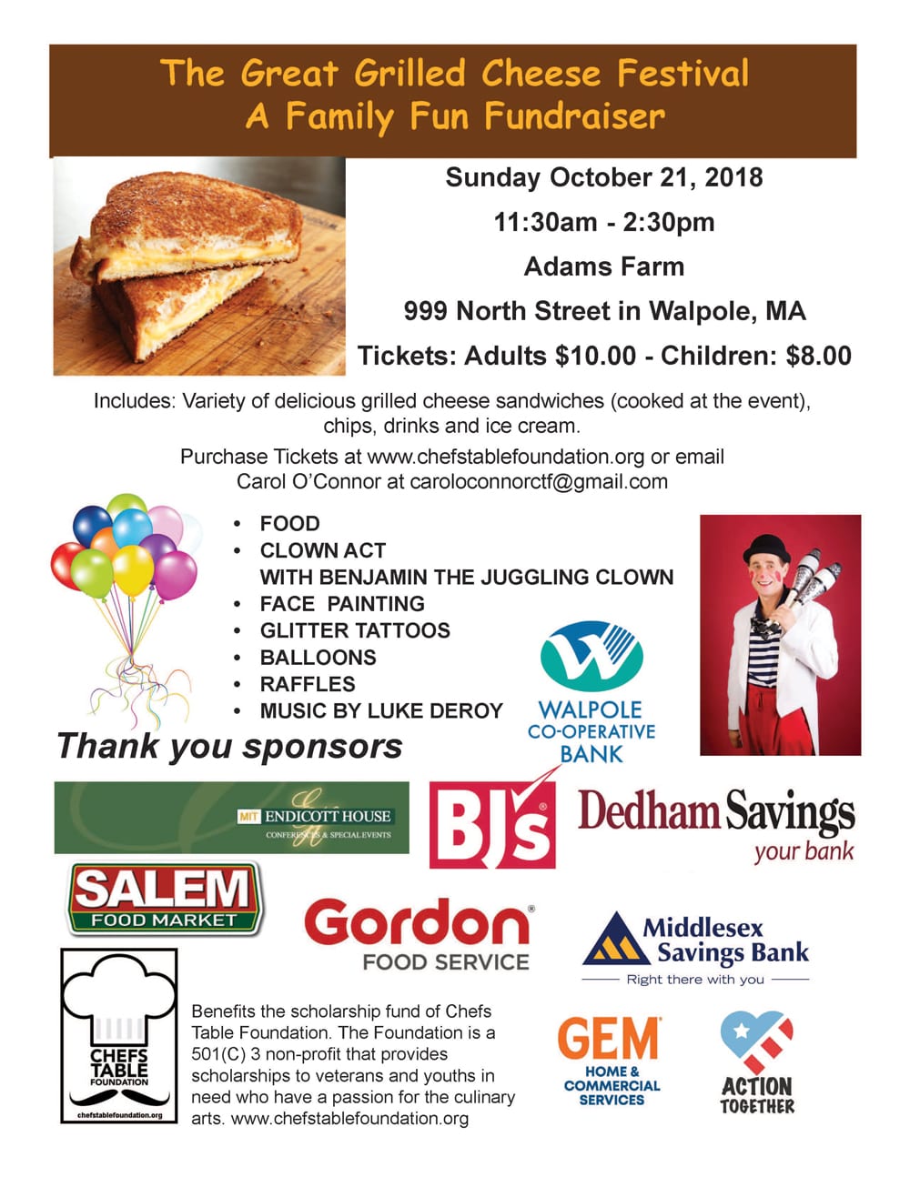 The Great Grilled Cheese Festival Boston Charity EventsBoston Charity