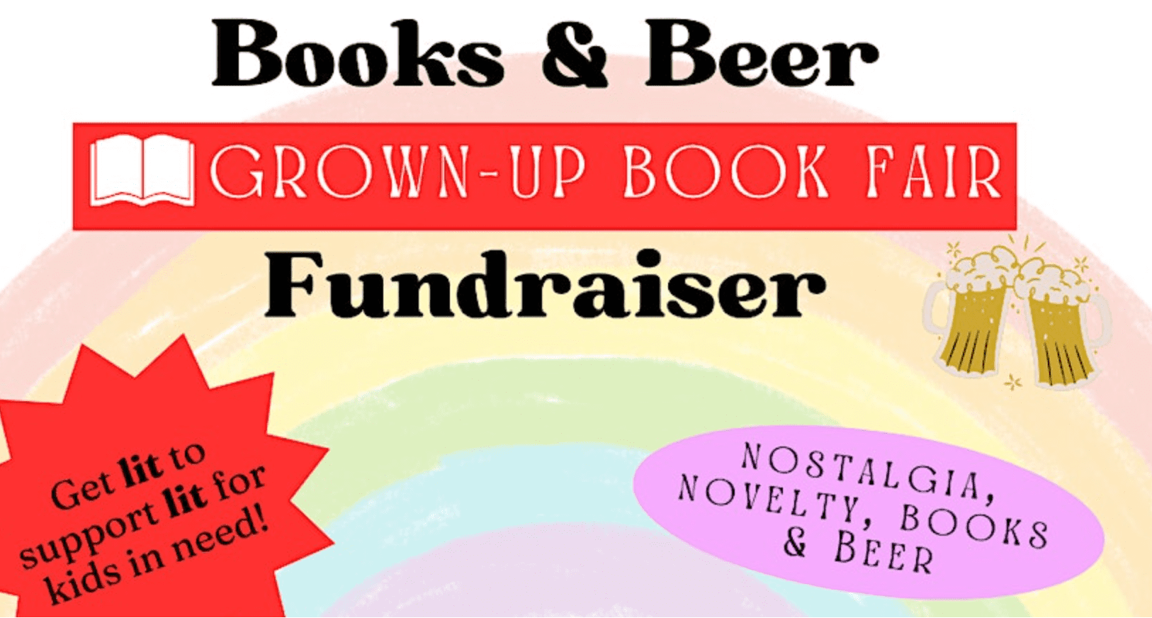 Grown-Up Book Fair + Fundraiser